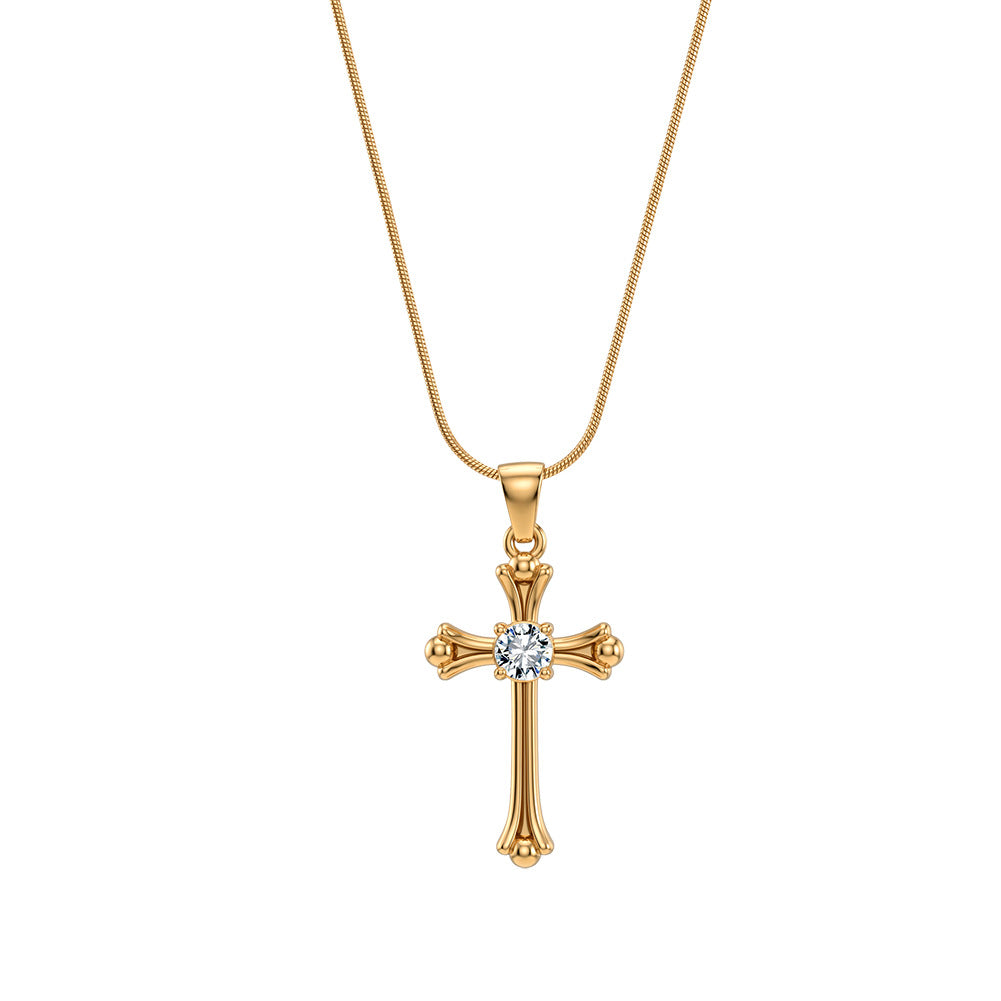 The cross pendant is a versatile and high-end chain design accessory