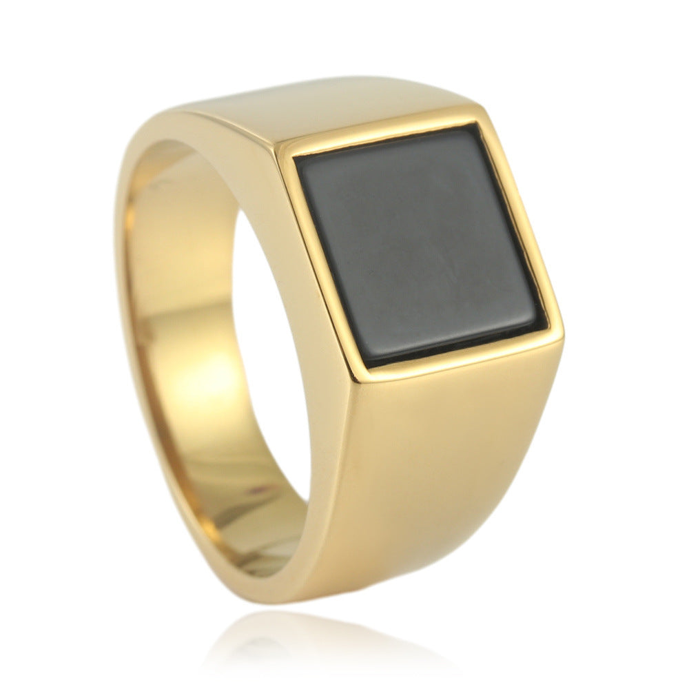 Trendy square ring 24027