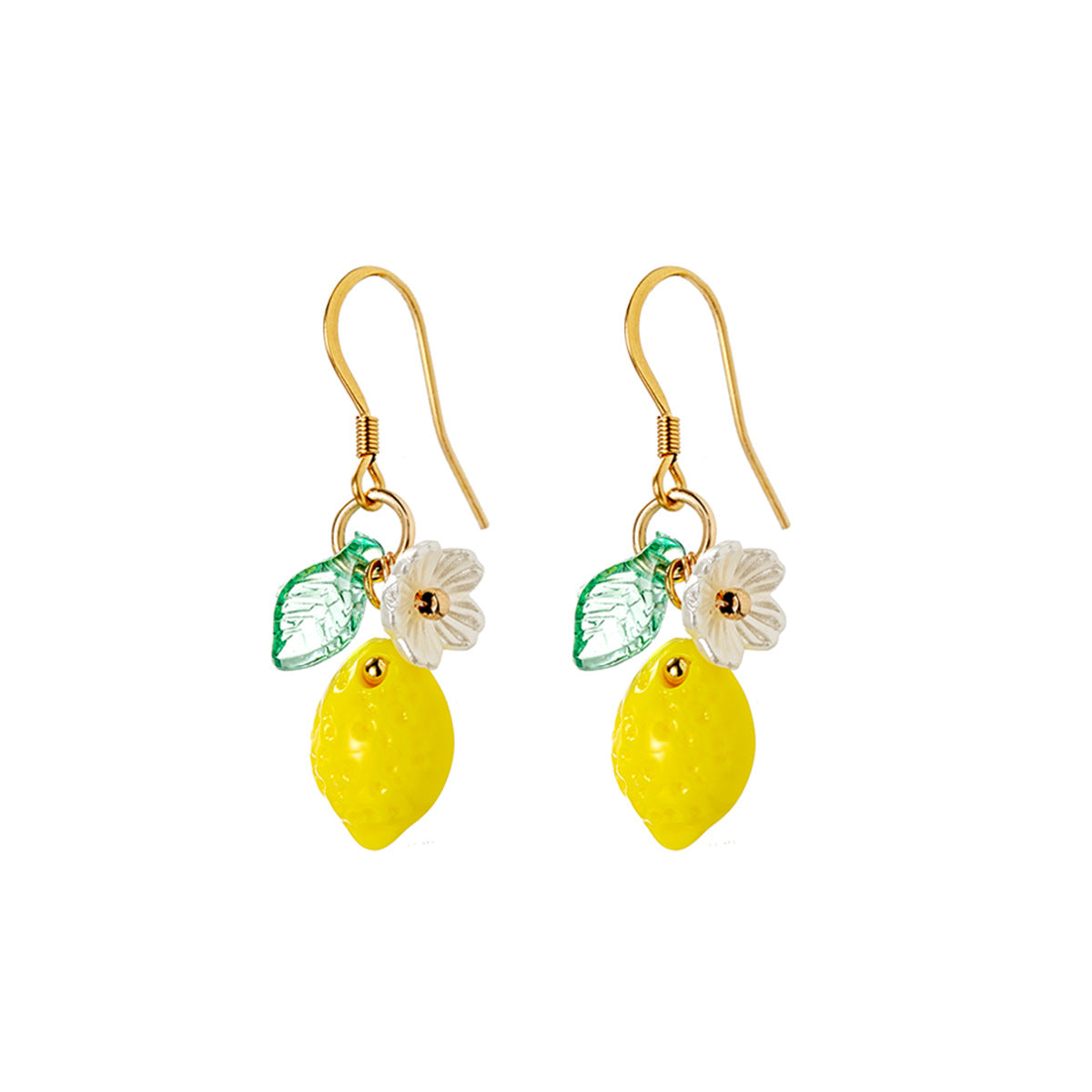 Flower pendant irregular women's earrings