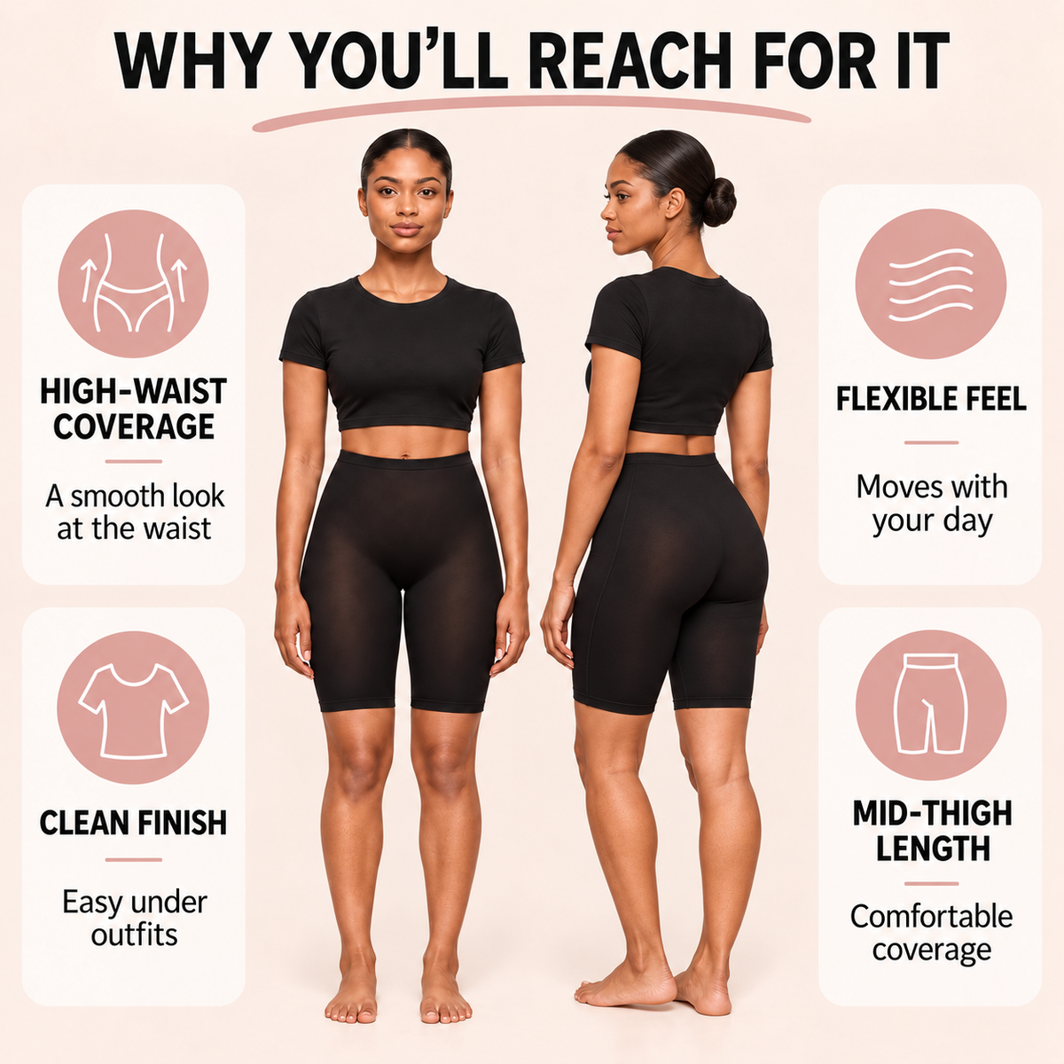 Whebbo™ High-Waist Tummy Control Shapewear Shorts