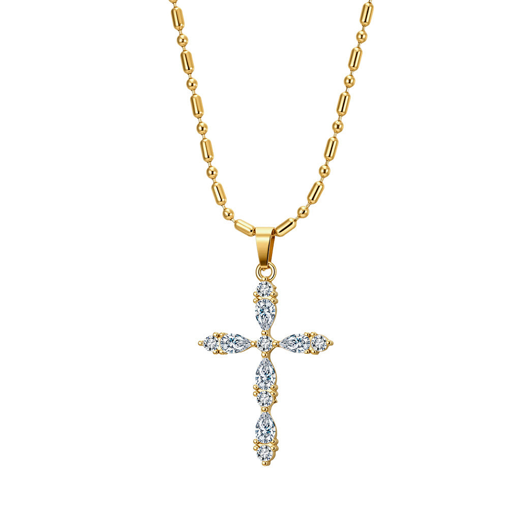 The cross pendant is versatile