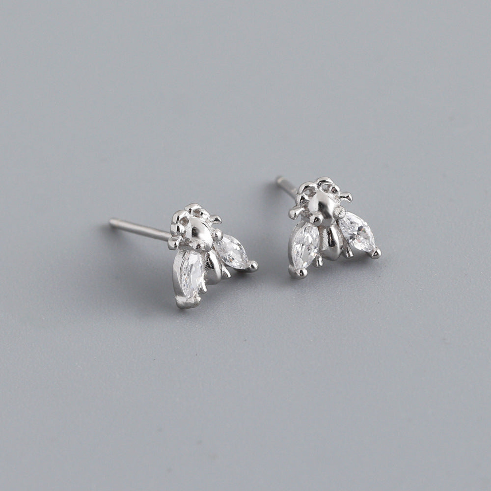 MOQ=2PCS all ect-shaped s925 stud earrings, fresh and delicate earrings and earrings for women