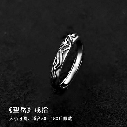 Mobius strip ring design for men's trendy and high-end style, index finger and women's couple rings