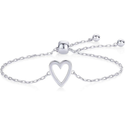 【 18k double-layer heart-shaped bracelet 】 Layered style high-end decoration