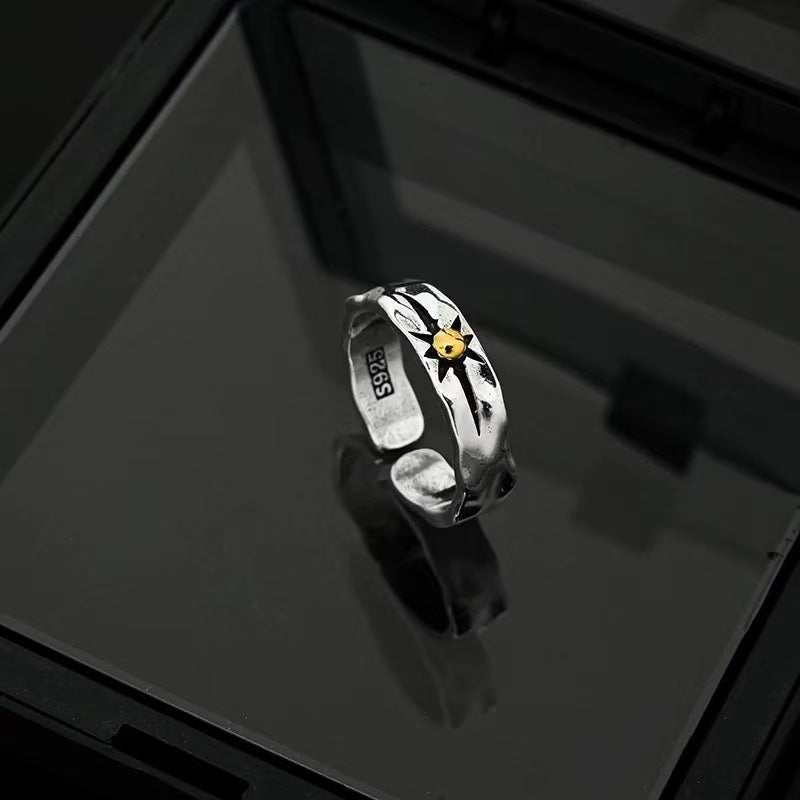 Mobius strip ring design for men's trendy and high-end style, index finger and women's couple rings