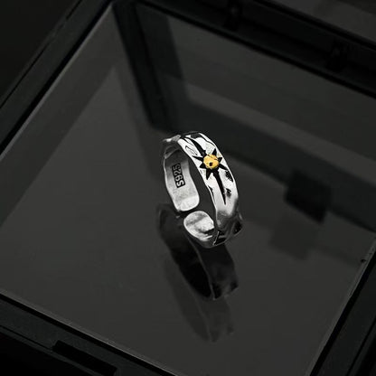Mobius strip ring design for men's trendy and high-end style, index finger and women's couple rings