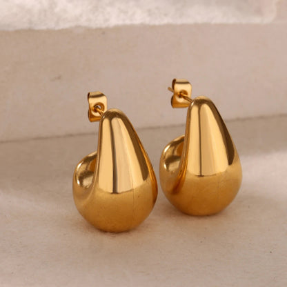 Trendy 18k earrings, high-end three-dimensional stud earrings and earrings