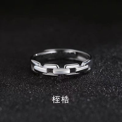 Mobius strip ring design for men's trendy and high-end style, index finger and women's couple rings
