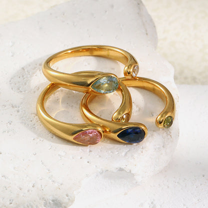 Mengjia jewelry with 18K large and all snake head opening rings plated