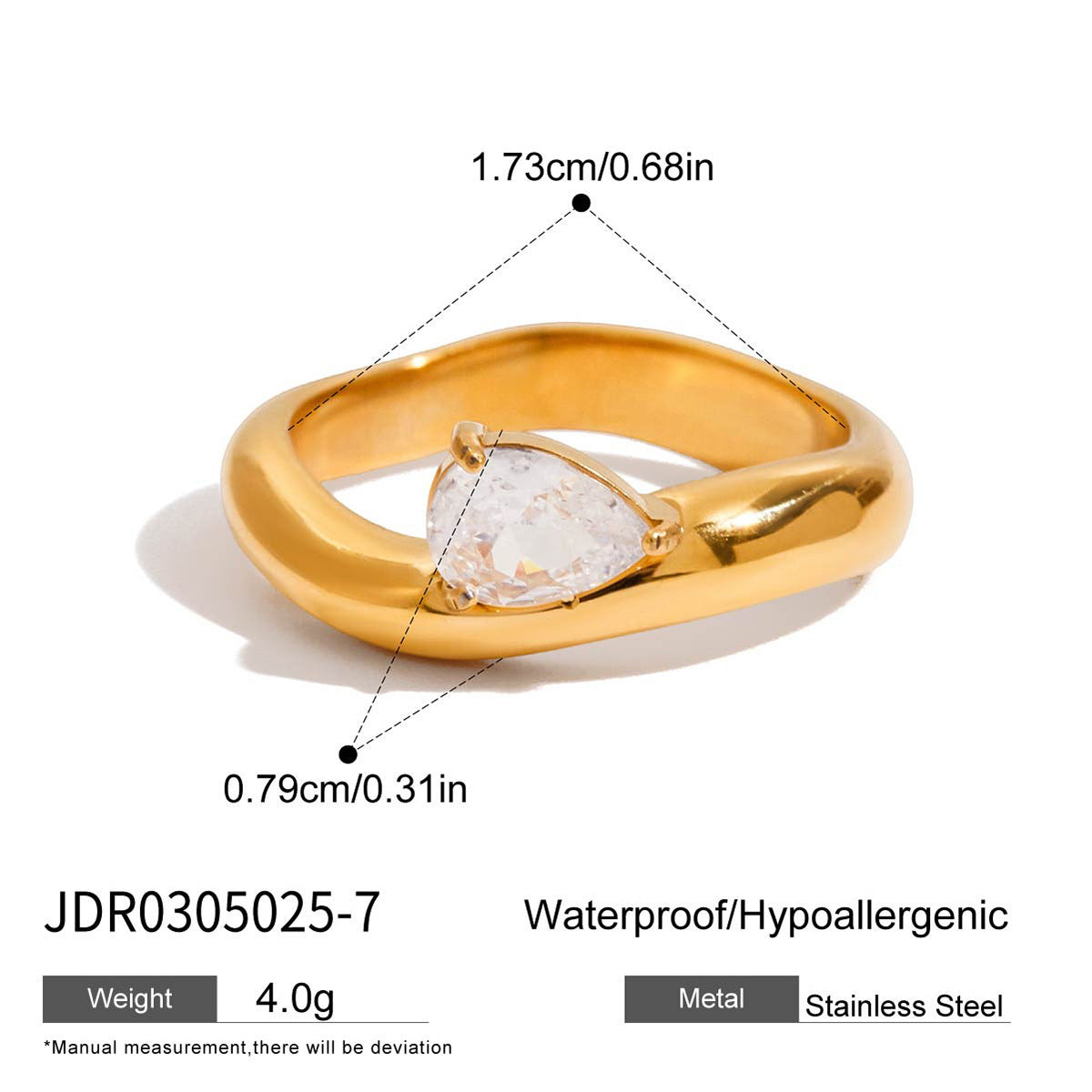 Pearl ring jewelry is a high-end accessory