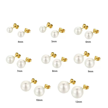 High-end earrings, pearl stud earrings, butterfly earplug style earrings
