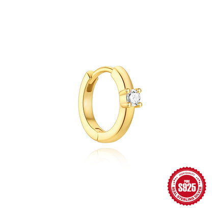 Stacked Style s925 basic horse eye set combination cartilage earring les