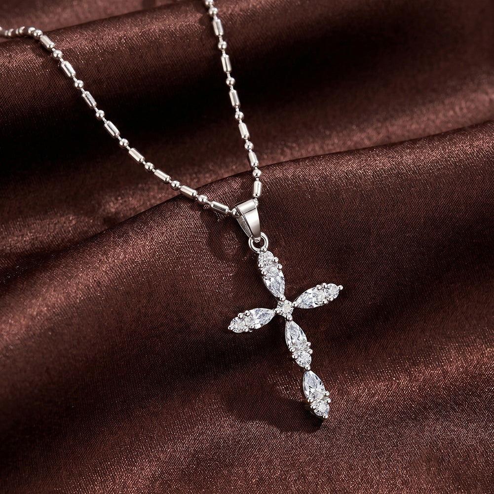 The cross pendant is versatile