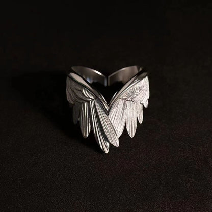 Wave-twisted ring with adjustable opening and ooth surface for female sales