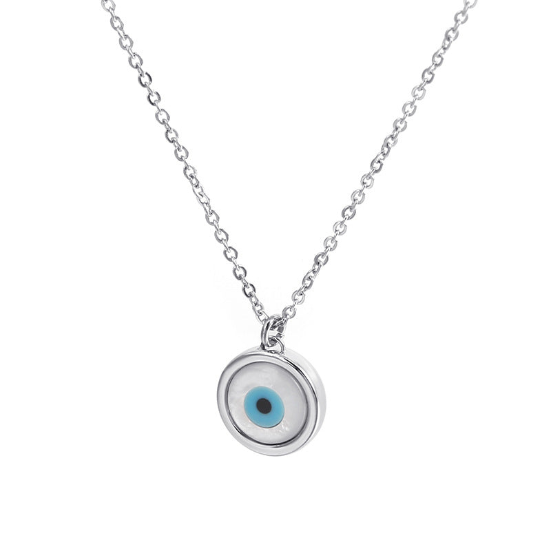 A trendy  version of a female 18k character with the devil's eye