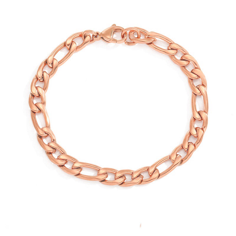 Figaro Chain Couple Bracelet