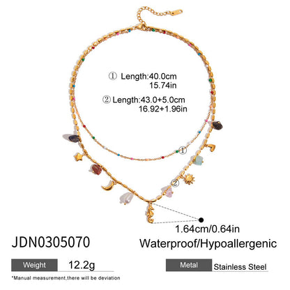 18K Pearl Heart Cross Pendant Necklace