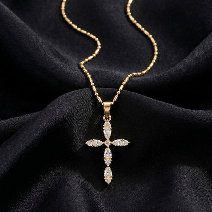 The cross pendant is versatile
