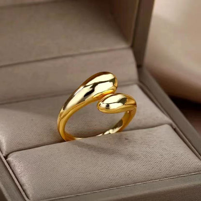 Adjustable color opening, lightweight luxury ring, ladies' irregular opening, ooth drip ring