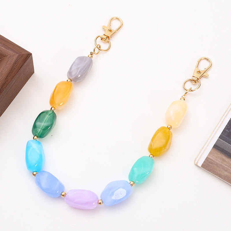 Acrylic Bead Phone Case Chain Bracelet