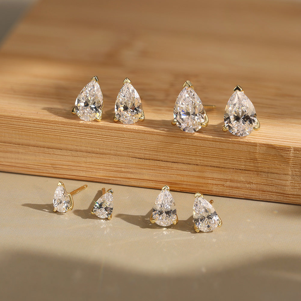S925 silver ear studs