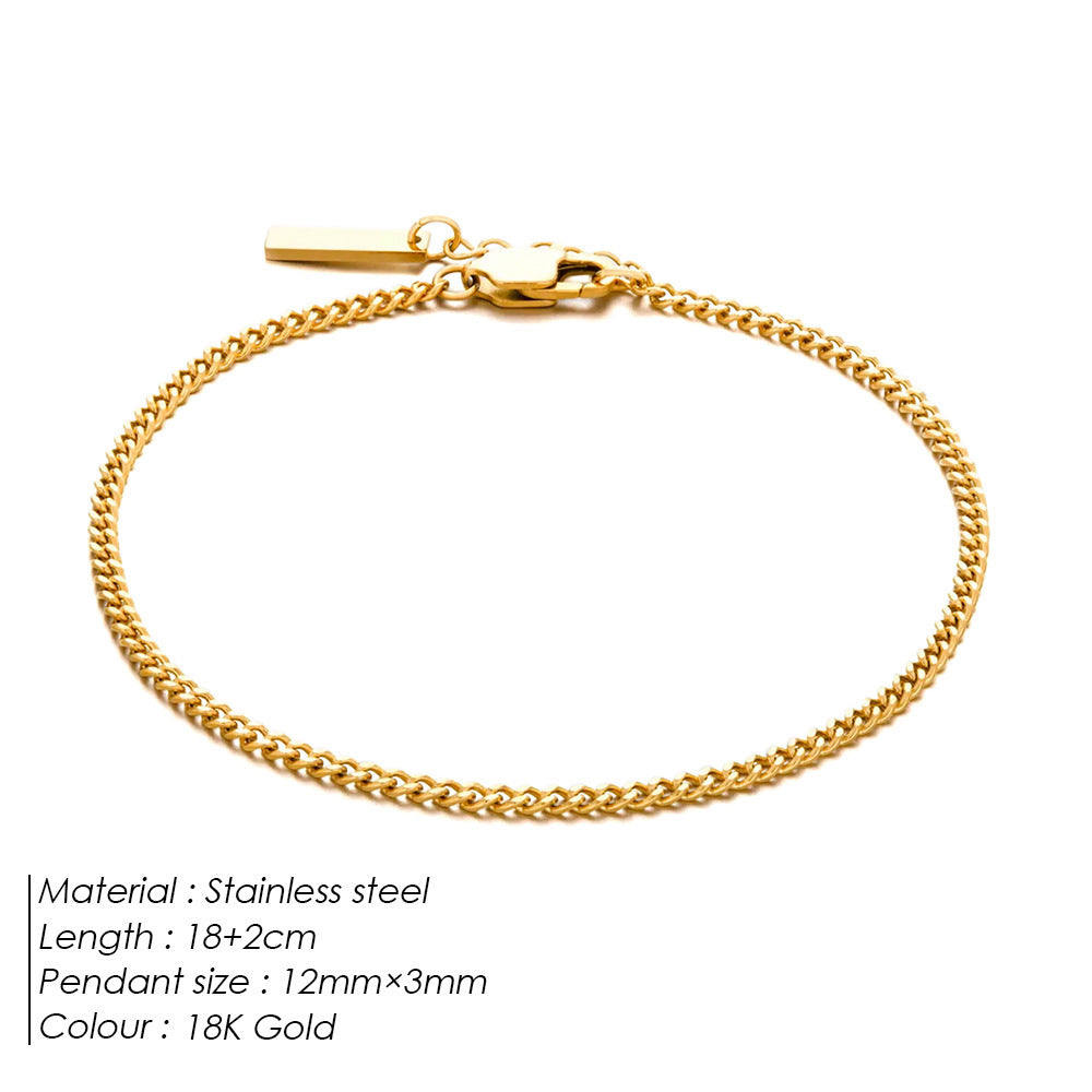 Adjustable Cuban Chain Men's Bracelet