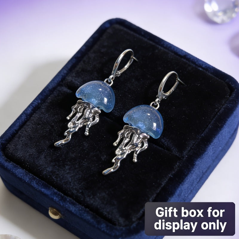 New sweet and versatile style blue mother pendant earrings
