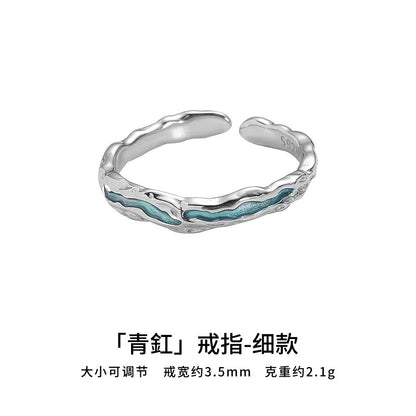Mobius strip ring design for men's trendy and high-end style, index finger and women's couple rings
