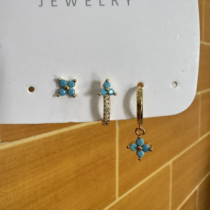 Set three earrings