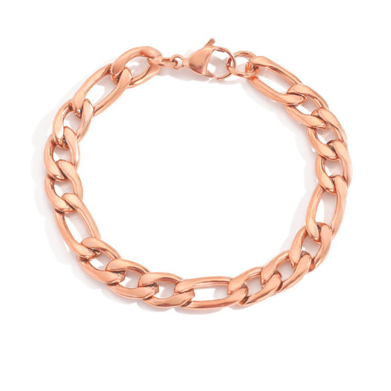 Figaro Chain Couple Bracelet