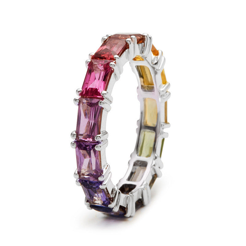 Rainbow Coloured Ladies' Ring