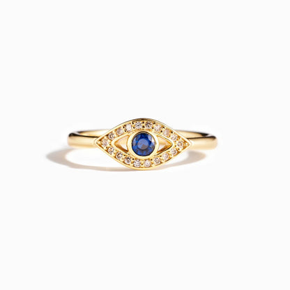S925 Devil Evil Eye Ring Women's Auction Versatile Food Ring Bracelet