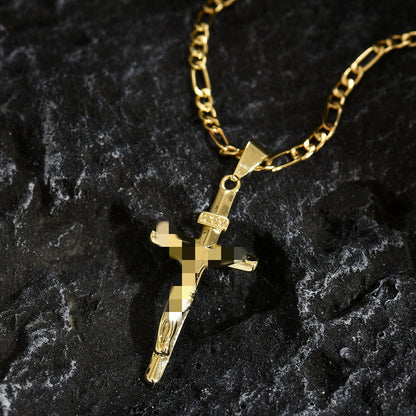 Cross pendant for men, androgynous style, Yiwu jewelry and necklace for women