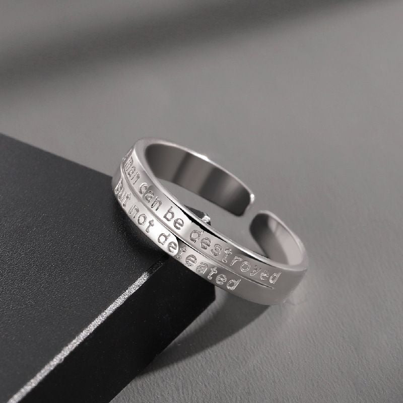 Mobius strip ring design for men's trendy and high-end style, index finger and women's couple rings