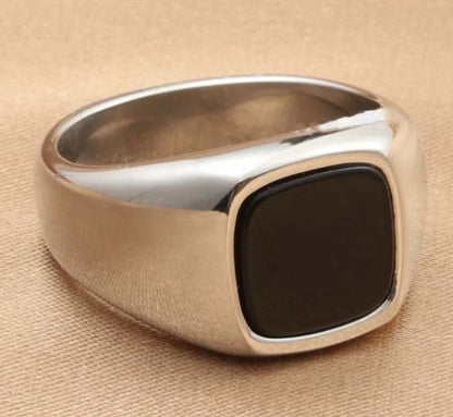 all square ring, black glass all ring, direct supply trend ring