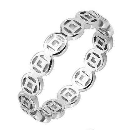 A simple and cold ring bracelet in a  style for women