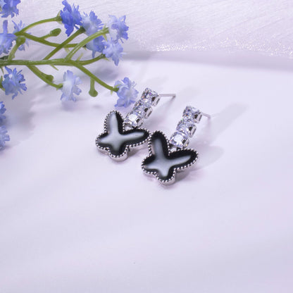 Designed stud earrings, exquisite silver earrings and jewelry for women