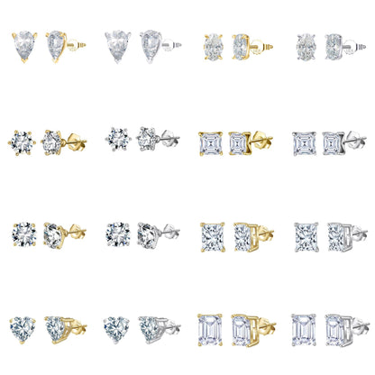 S925 silver ear studs