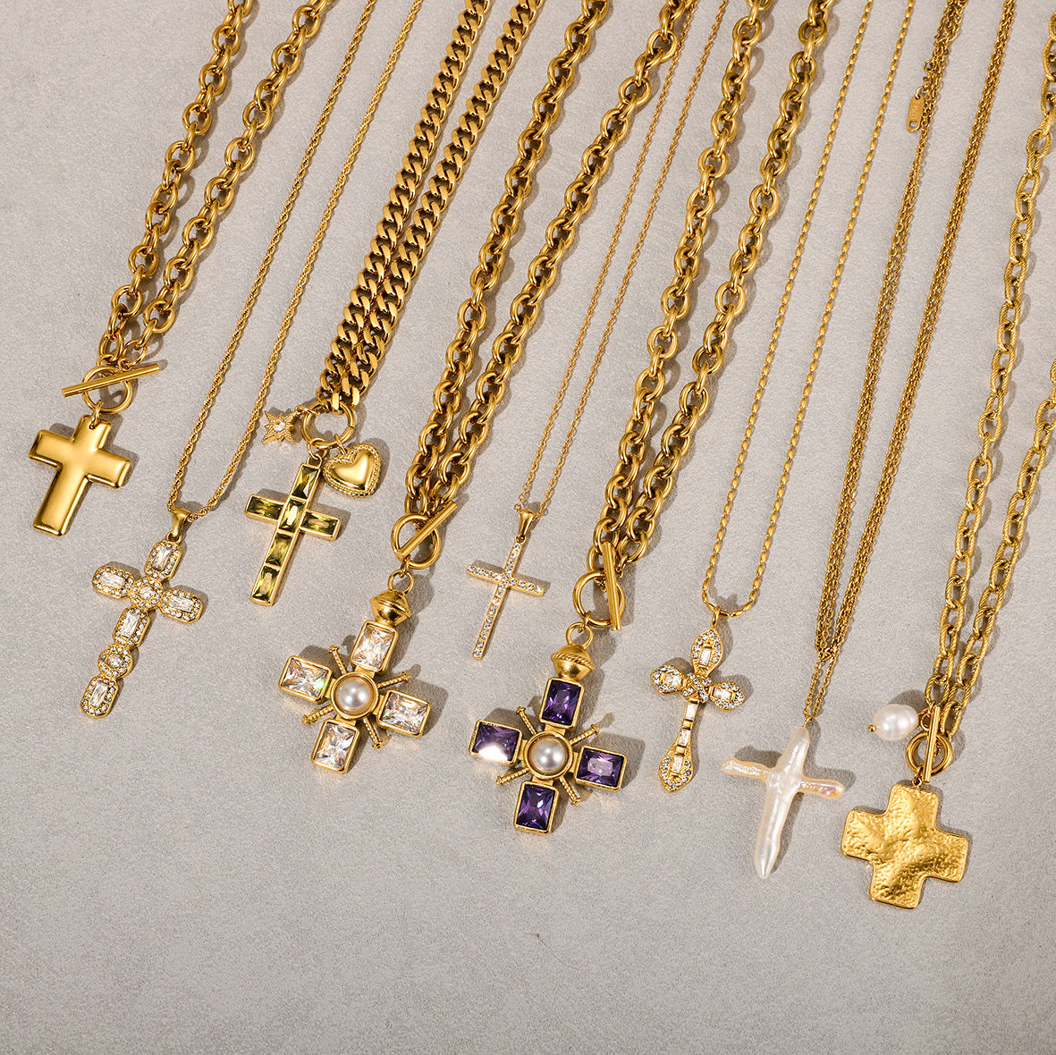 The 316-piece cross-shaped accessory women's sweater chain exudes a sense of sophistication