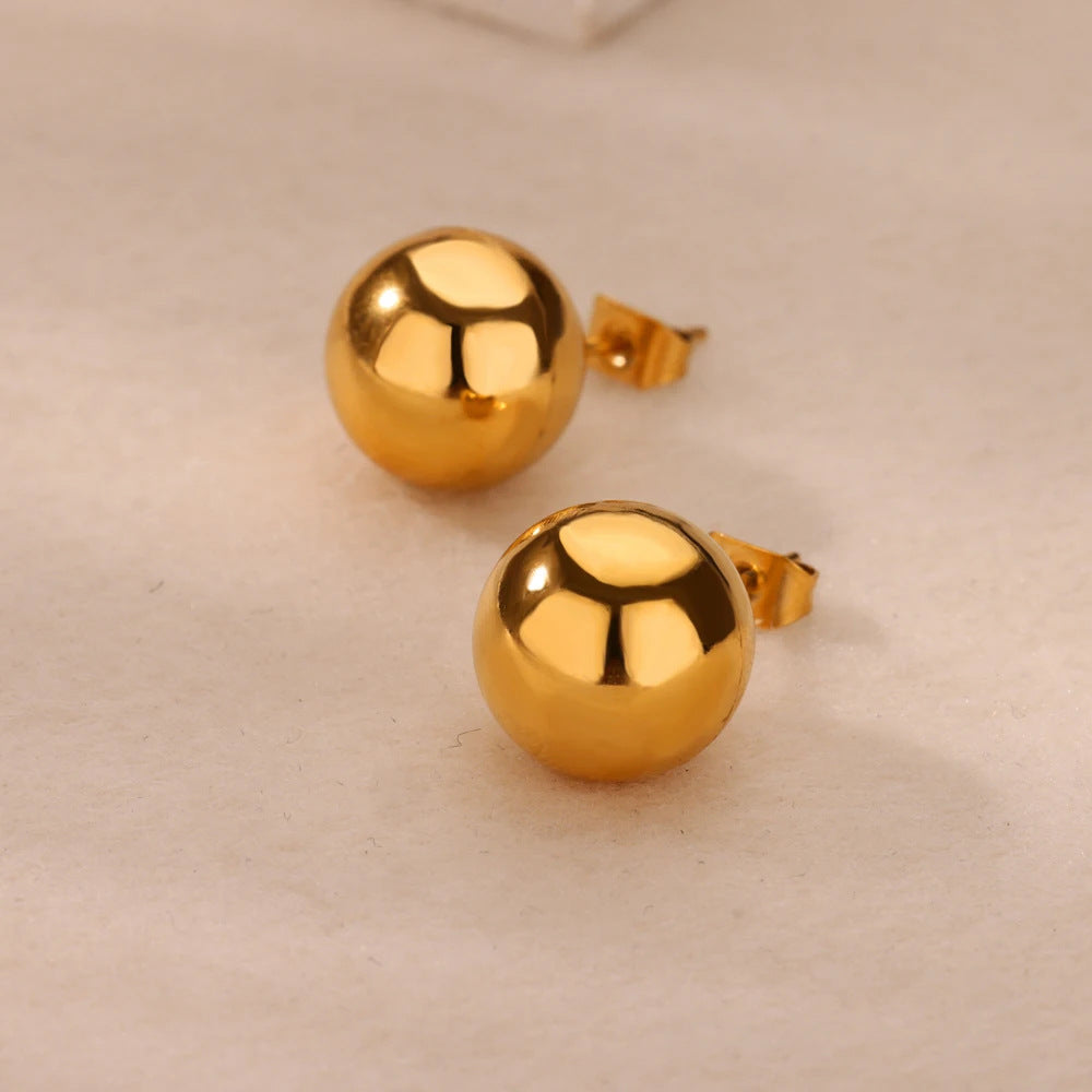 Trendy 18k earrings, high-end three-dimensional stud earrings and earrings
