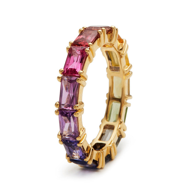 Rainbow Coloured Ladies' Ring