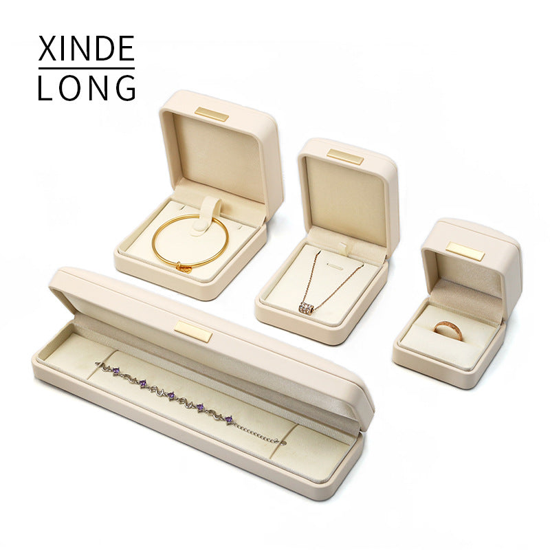 PU leather jewelry box, microfiber ring box, stud box, pendant box, jade bracelet box, bracelet box, long chain box