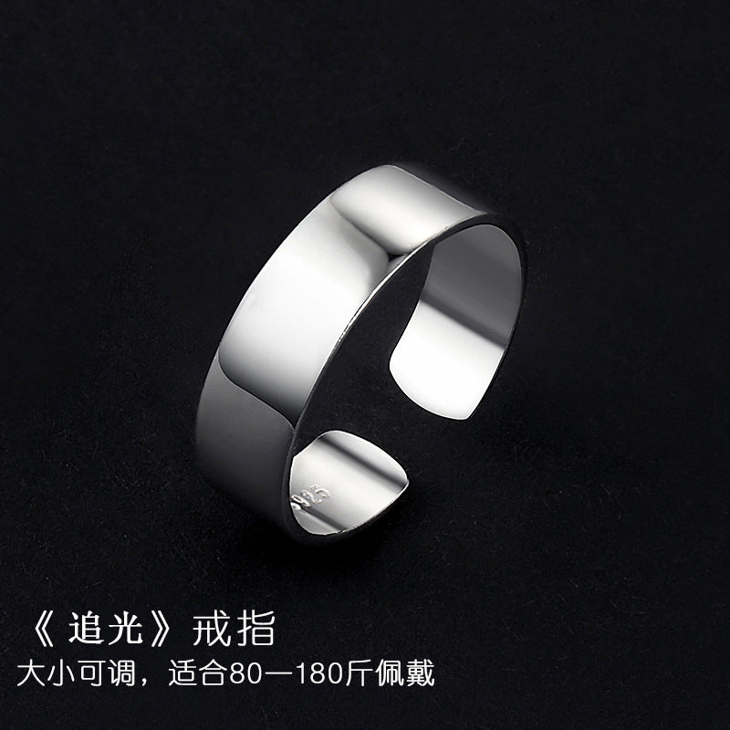 Mobius strip ring design for men's trendy and high-end style, index finger and women's couple rings