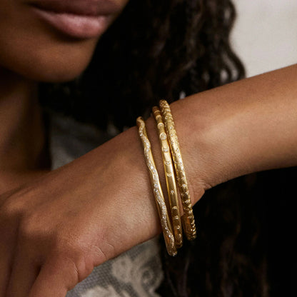 Brushed Wire Bar Layered Bracelet