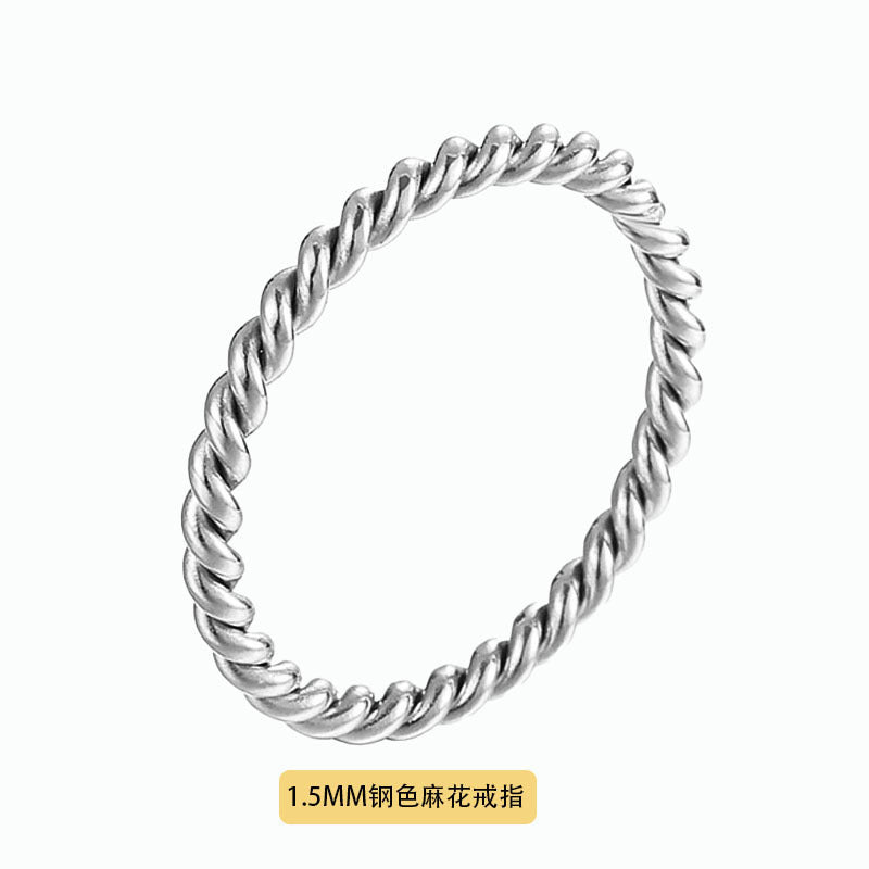 A simple and cold ring bracelet in a  style for women