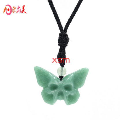 Autumn and winter crystal  carved animal pendants and necklaces for women