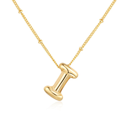 18K balloon letter silver bubble 26 English pendant ornaments