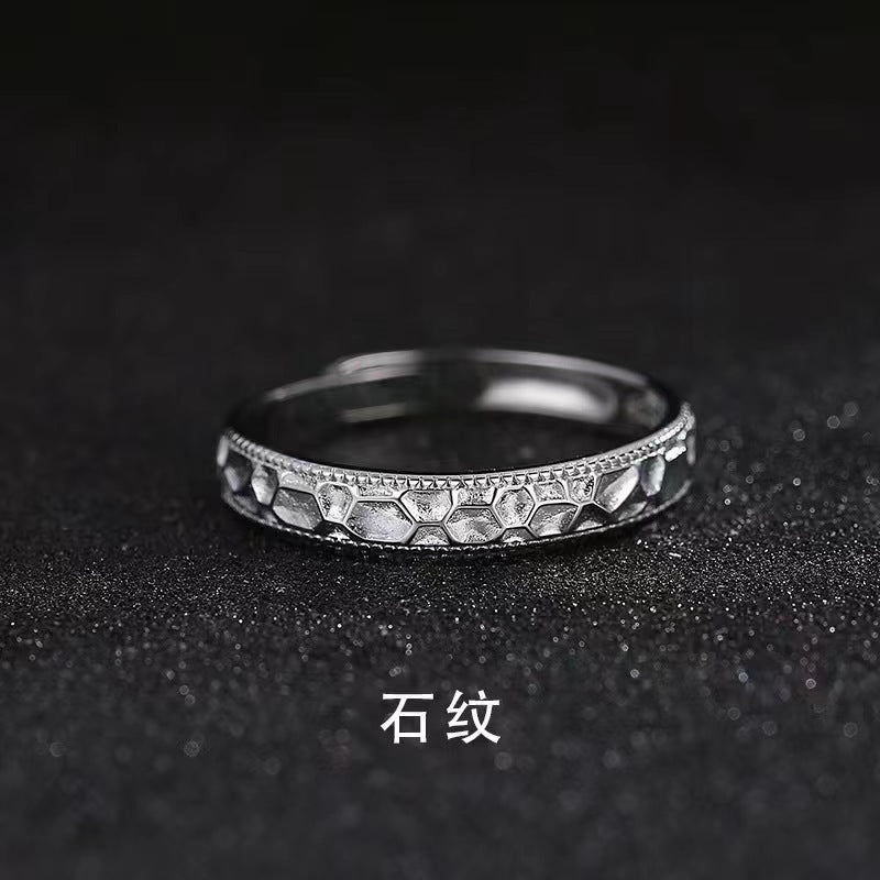 Mobius strip ring design for men's trendy and high-end style, index finger and women's couple rings