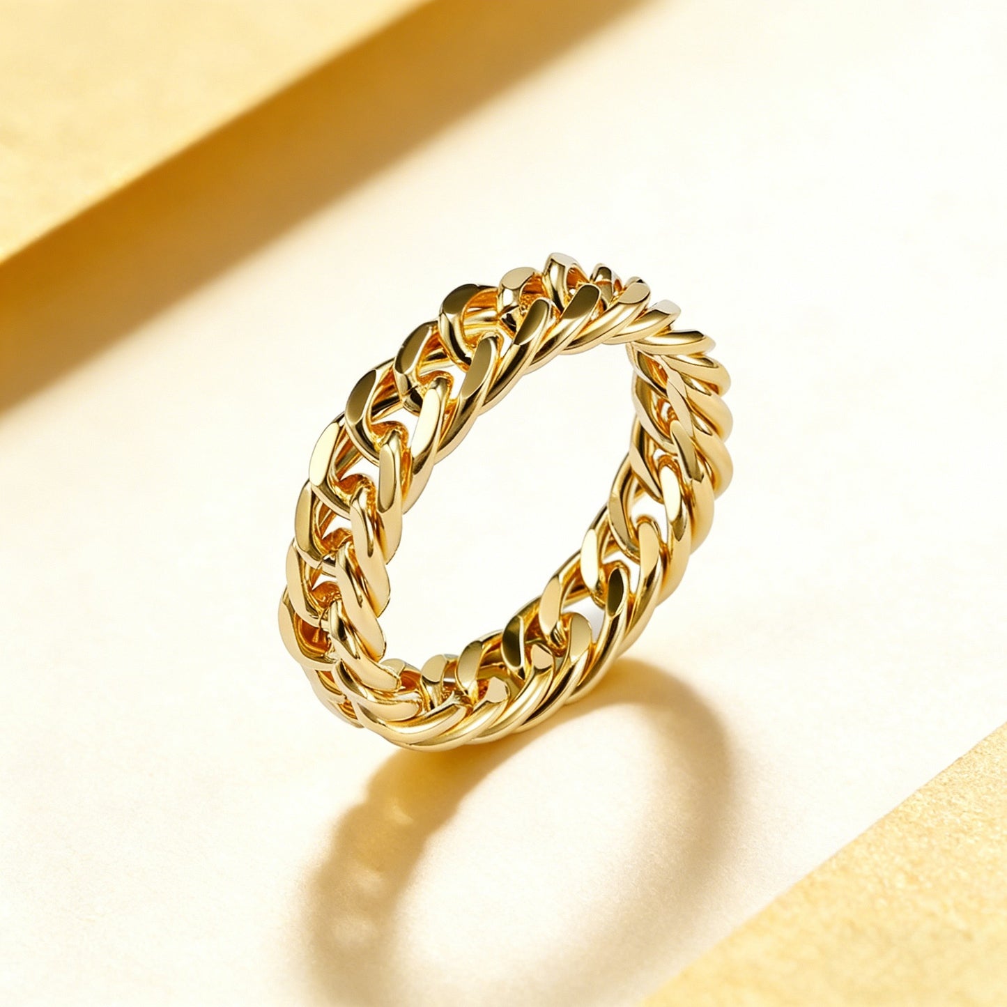 Chain rings, versatile accessories for both men and women, 18K couple rings