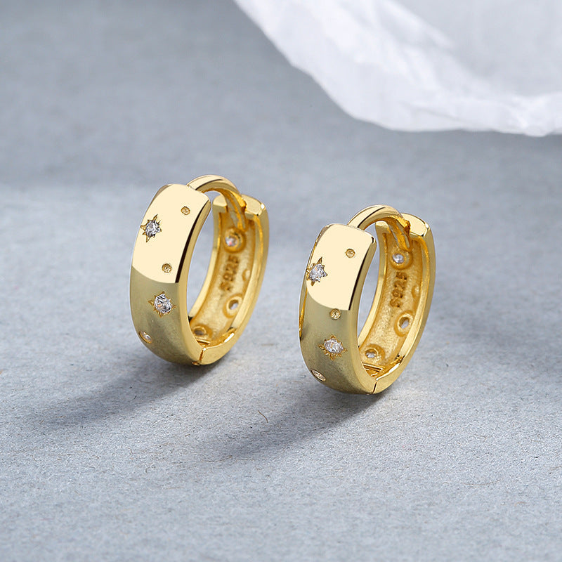 MOQ=1PC 925 Starburst Earrings for Women's Summer Design, trendy ear rings, and elegant earrings